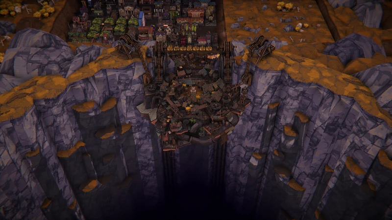 New Ballbylon settlement with multiple constructed buildings